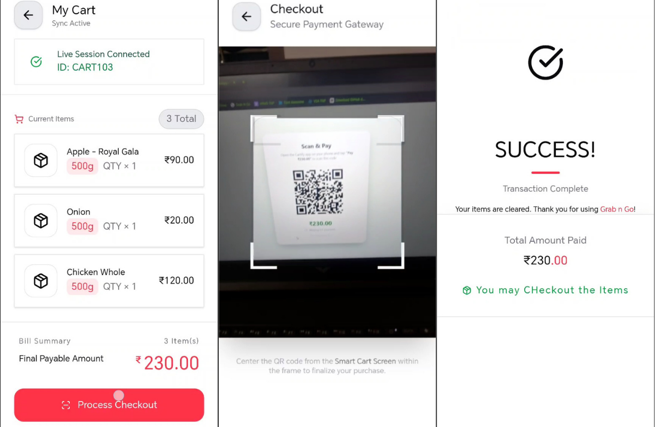 Cartify Mobile App - Cart View